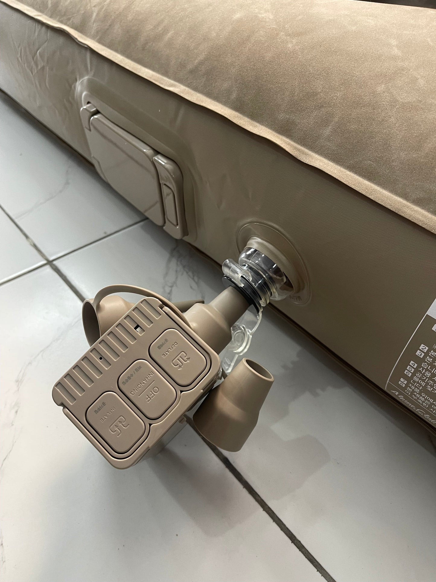 Twin Air Mattress with Built in Pump Raised