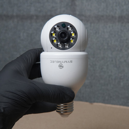 SYMYNELEC Dual-Band Light Bulb Security Camera