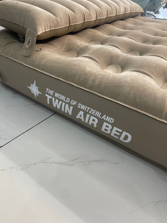 Twin Air Mattress with Built in Pump Raised