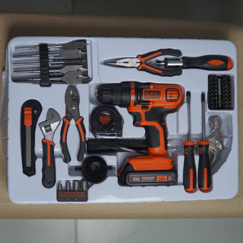 BLACK+DECKER 20V MAX Drill/Driver &amp; Home Tool Kit