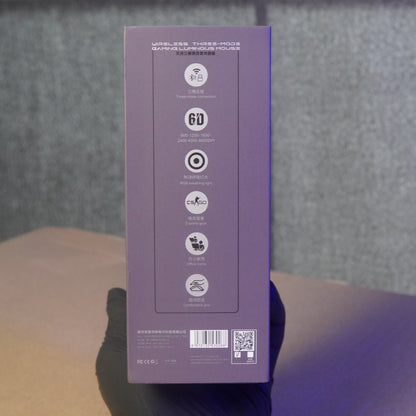 AOQELO AWQ5 Wired + Bluetooth + Wireless Tri-Mode Mouse