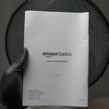 Amazon Basics 3-Speed Oscillating 12-inch Table Desk Fan