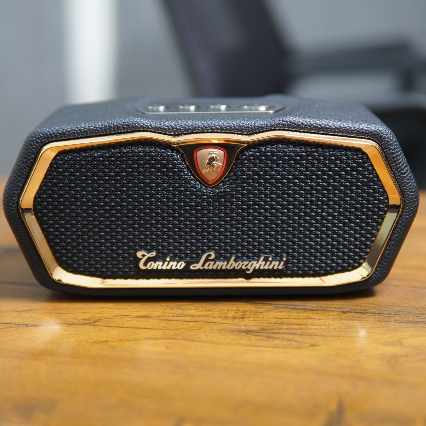Tonino Lamborghini 18 Karat Gold-Plated Leather Bluetooth Speaker