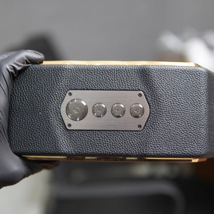 Tonino Lamborghini 18 Karat Gold-Plated Leather Bluetooth Speaker