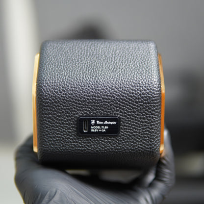 Tonino Lamborghini 18 Karat Gold-Plated Leather Bluetooth Speaker