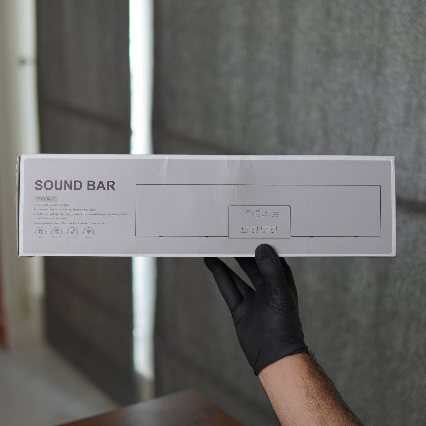 FOXNOVO Sound Bar 20W Smart Loudspeaker for Computer/TV 4200mAh Wireless