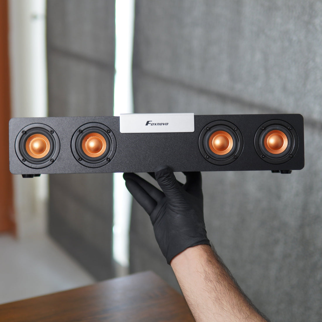 FOXNOVO Sound Bar 20W Smart Loudspeaker for Computer/TV 4200mAh Wireless
