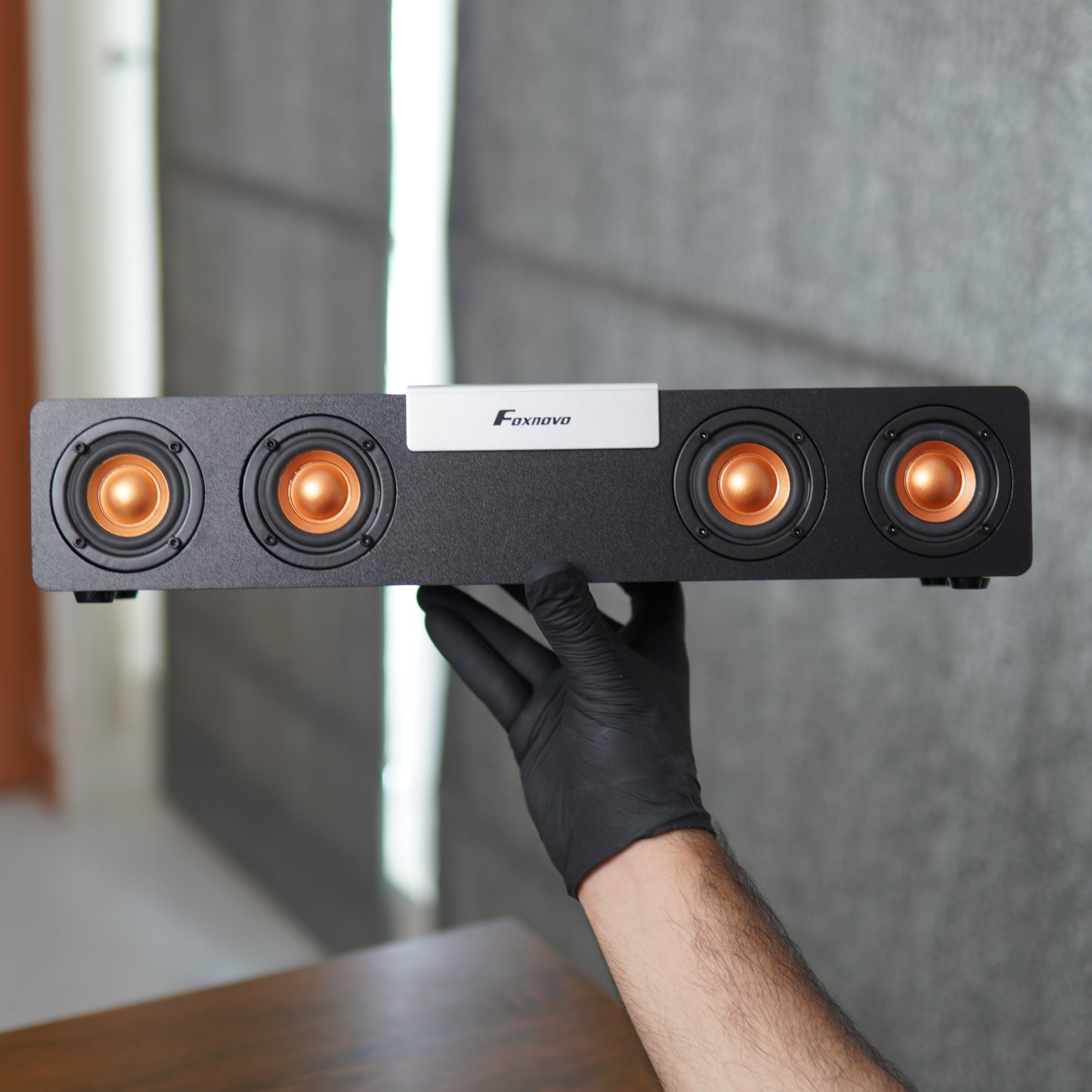 FOXNOVO Sound Bar 20W Smart Loudspeaker for Computer/TV 4200mAh Wireless