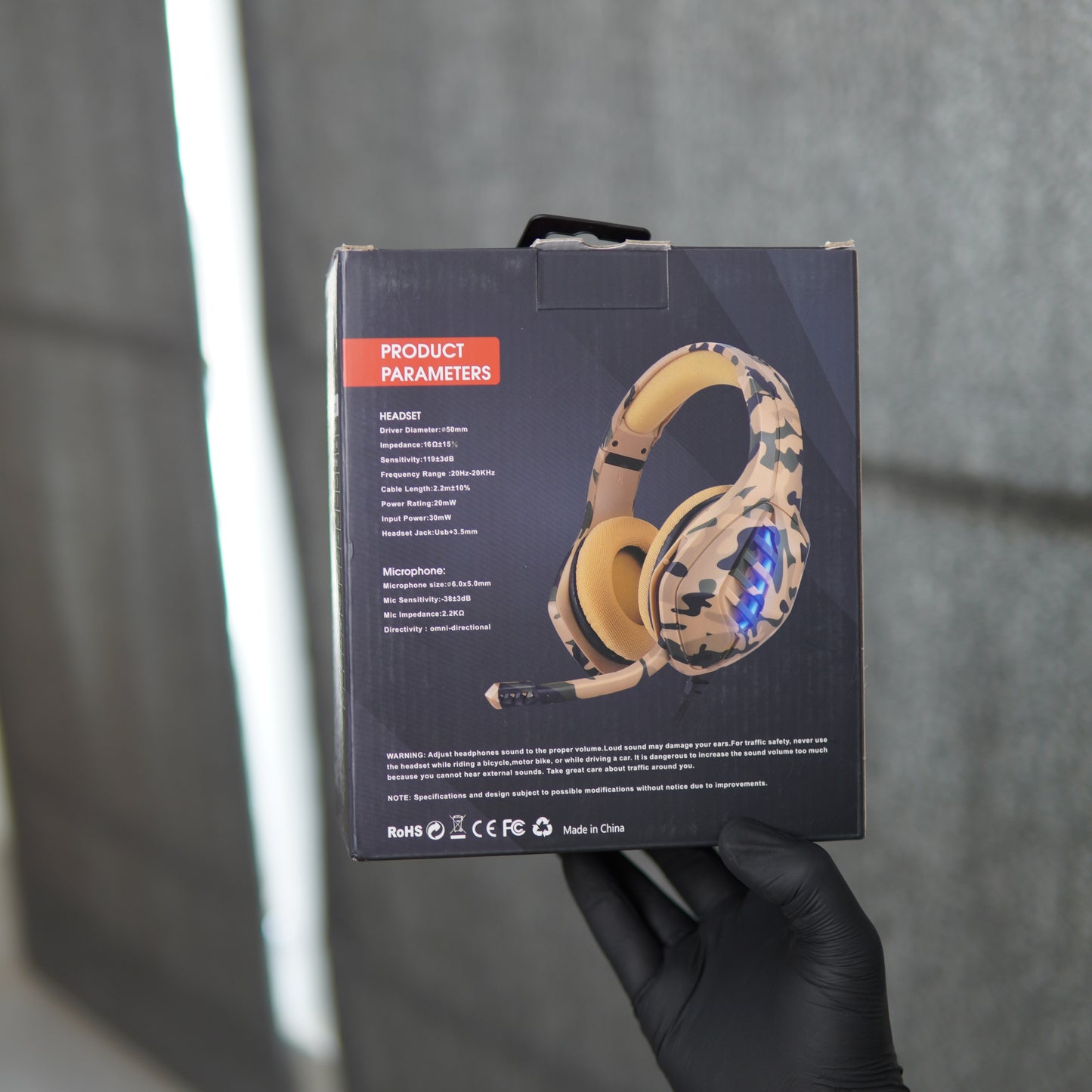 J1 RGB Gaming Headset with Noise-Canceling Microphone