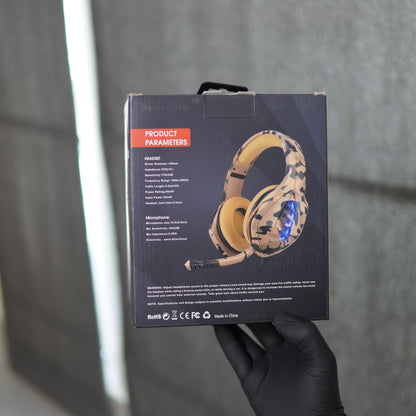 J1 RGB Gaming Headset with Noise-Canceling Microphone
