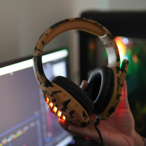 J1 RGB Gaming Headset with Noise-Canceling Microphone