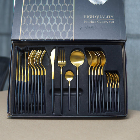 Heavy Weight Imported 24-Piece Cutlery Set