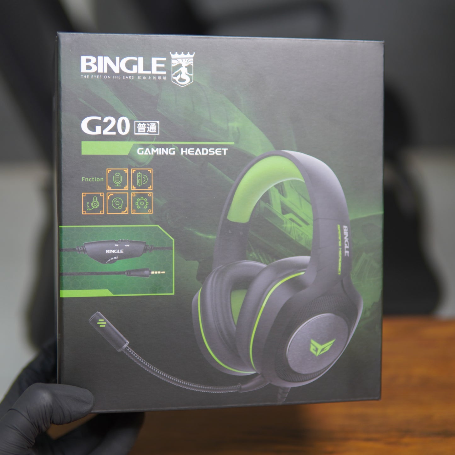 BINGLE G20 Wired Gaming Headset with Noise-Canceling Mic