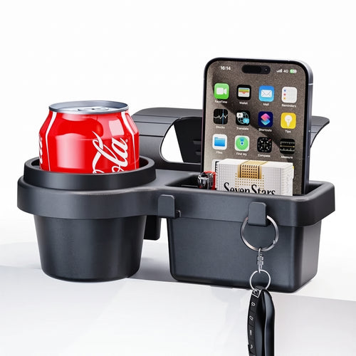 4-in-1 Car Window Storage Organizer , Phone & Cup Holder Tray
