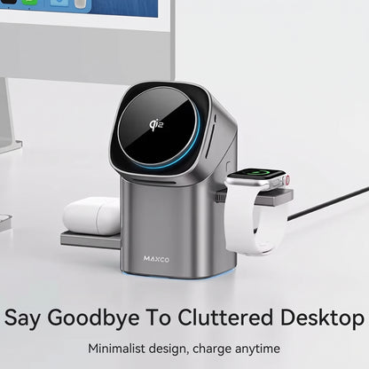 MAXCO 3 in 1 Rotating Wireless Charger