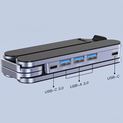 2-in-1 Foldable Laptop Stand & USB-C Docking Station
