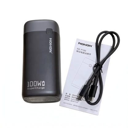 100W PD Fast Charging Power Bank – 20,000mAh High-Capacity Portable Charger