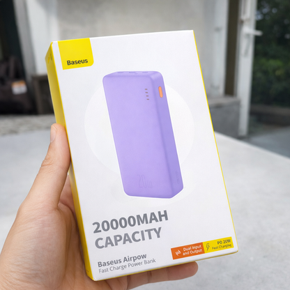 Baseus Airpow 20000mAh PD 20W Fast Charge Power Bank
