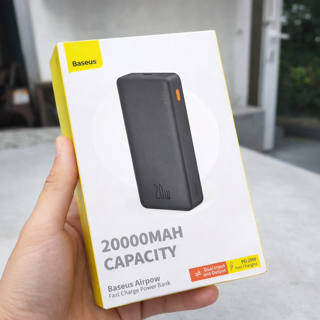Baseus Airpow 20000mAh PD 20W Fast Charge Power Bank