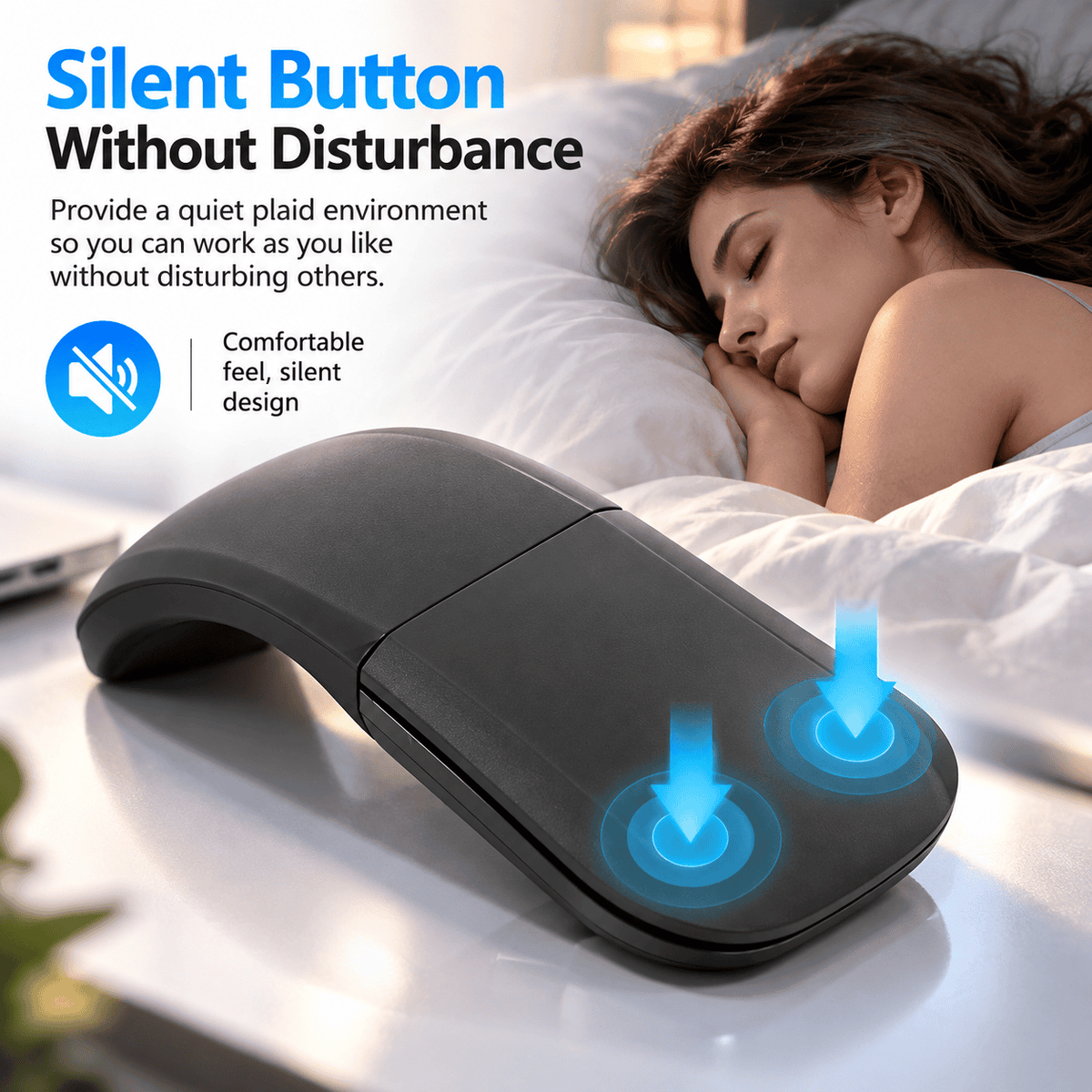 Foldable Wireless Touch Mouse