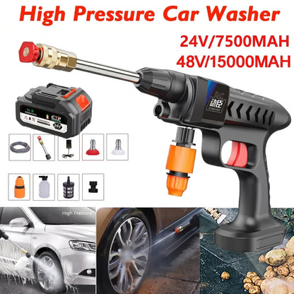 Cordless High Pressure Car Washer – Rechargeable | Foam Spray
