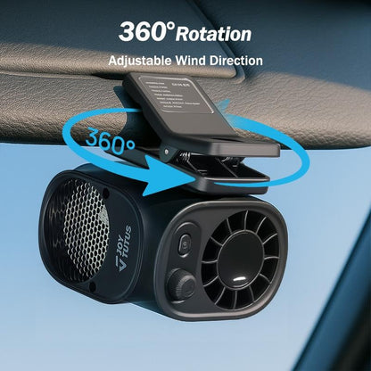 Portable Car  Clip Fan 360° Rotatable
