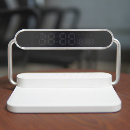 4 in 1 Wireless Charger with Bluetooth Speaker, Clock Display & Night Light