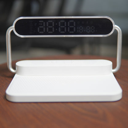 4 in 1 Wireless Charger with Bluetooth Speaker, Clock Display & Night Light