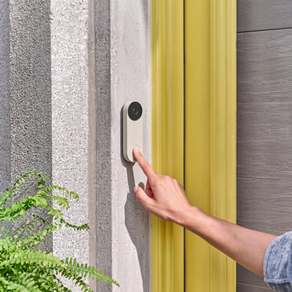 Google Nest Doorbell - (Wired, 2nd Gen) - Wired Video Doorbell Camera - Doorbell Security Camera -