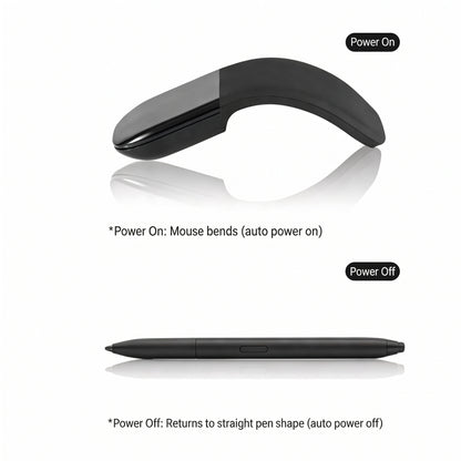 UltraFold Wireless Touch Optical Mouse – Slim, Lightweight & Travel-Friendly Productivity Mouse