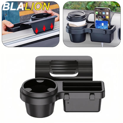 4-in-1 Car Window Storage Organizer , Phone & Cup Holder Tray